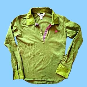 EUC Lilly Pulitzer Slim Long Sleeve Polo Shirt